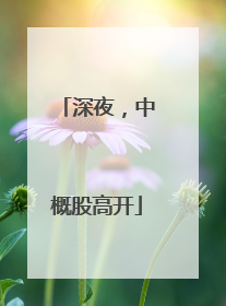 深夜，中概股高开