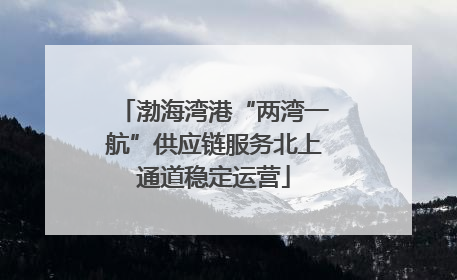 渤海湾港“两湾一航”供应链服务北上通道稳定运营