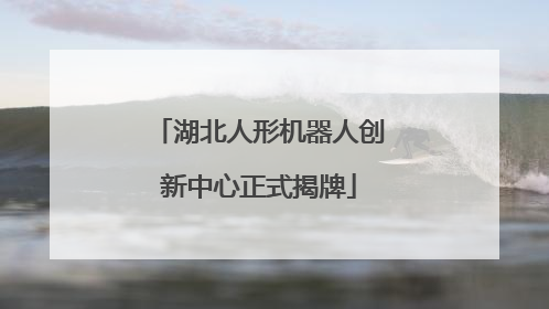 湖北人形机器人创新中心正式揭牌