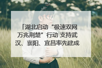 湖北启动“极速双网 万兆荆楚”行动 支持武汉、襄阳、宜昌率先建成“万兆先锋城市”