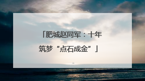 肥城赵同军：十年筑梦“点石成金”