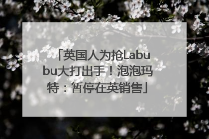 英国人为抢Labubu大打出手！泡泡玛特：暂停在英销售