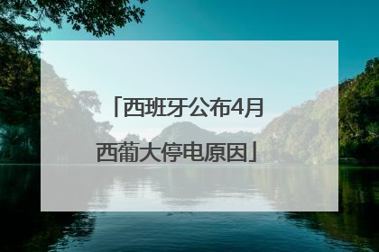 西班牙公布4月西葡大停电原因