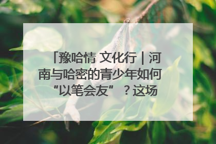 豫哈情 文化行｜河南与哈密的青少年如何 “以笔会友”？这场书画展藏着答案