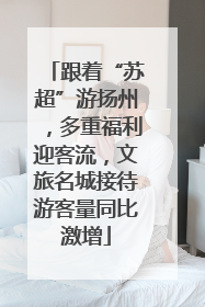 跟着“苏超”游扬州，多重福利迎客流，文旅名城接待游客量同比激增