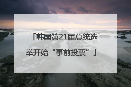 韩国第21届总统选举开始“事前投票”