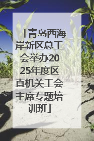 青岛西海岸新区总工会举办2025年度区直机关工会主席专题培训班