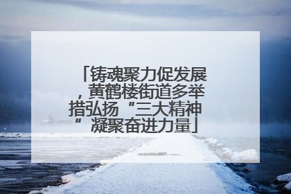 铸魂聚力促发展，黄鹤楼街道多举措弘扬“三大精神”凝聚奋进力量