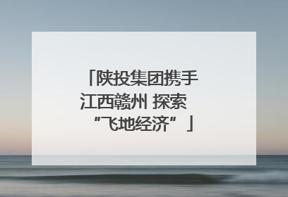 陕投集团携手江西赣州 探索“飞地经济”