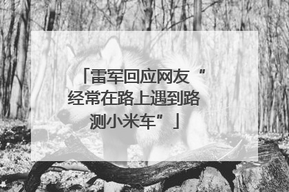 雷军回应网友“经常在路上遇到路测小米车”