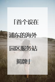 首个设在浦东的海外园区服务站揭牌