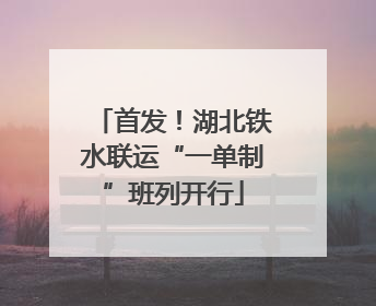 首发！湖北铁水联运“一单制”班列开行