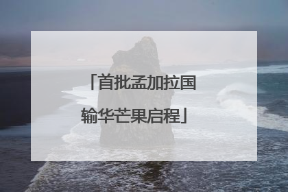 首批孟加拉国输华芒果启程