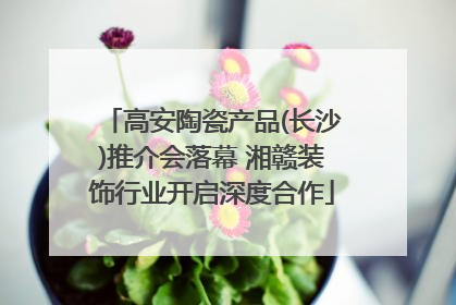 高安陶瓷产品(长沙)推介会落幕 湘赣装饰行业开启深度合作