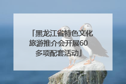 黑龙江省特色文化旅游推介会开展60多项配套活动