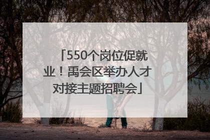 550个岗位促就业！禹会区举办人才对接主题招聘会